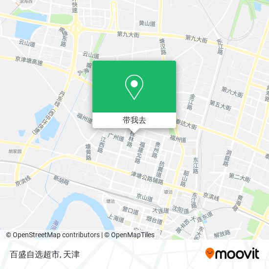 百盛自选超市地图