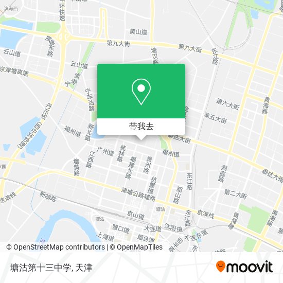 塘沽第十三中学地图