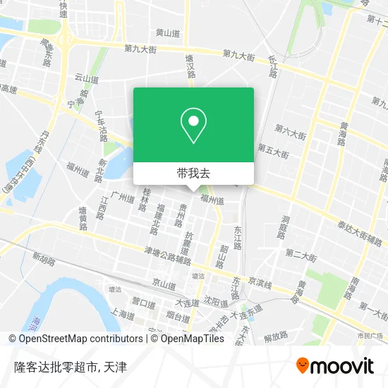 隆客达批零超市地图