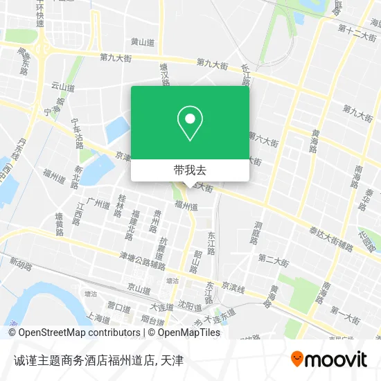 诚谨主题商务酒店福州道店地图