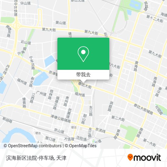 滨海新区法院-停车场地图