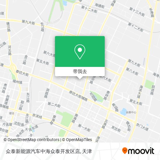 众泰新能源汽车中海众泰开发区店地图