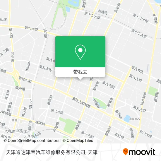 天津通达津宝汽车维修服务有限公司地图