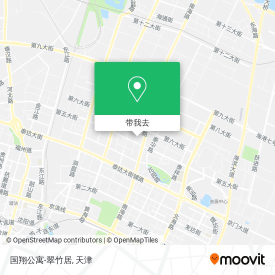 国翔公寓-翠竹居地图