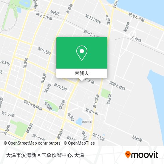 天津市滨海新区气象预警中心地图
