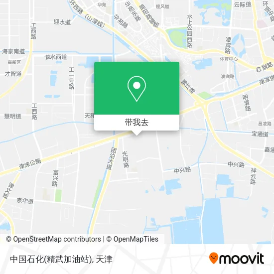 中国石化(精武加油站)地图
