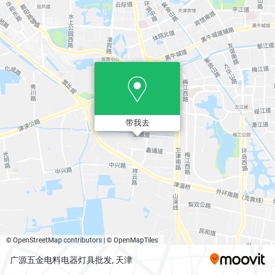 广源五金电料电器灯具批发地图