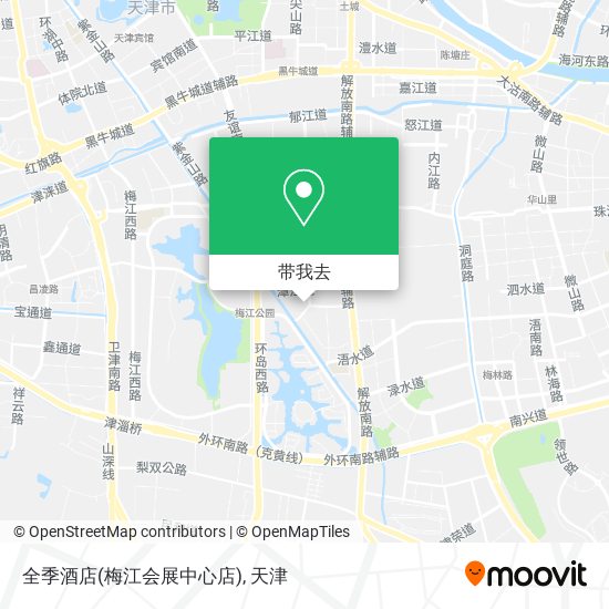 全季酒店(梅江会展中心店)地图