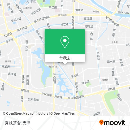 真诚茶舍地图