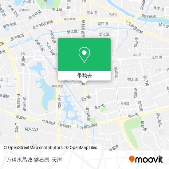 万科水晶城-皓石园地图