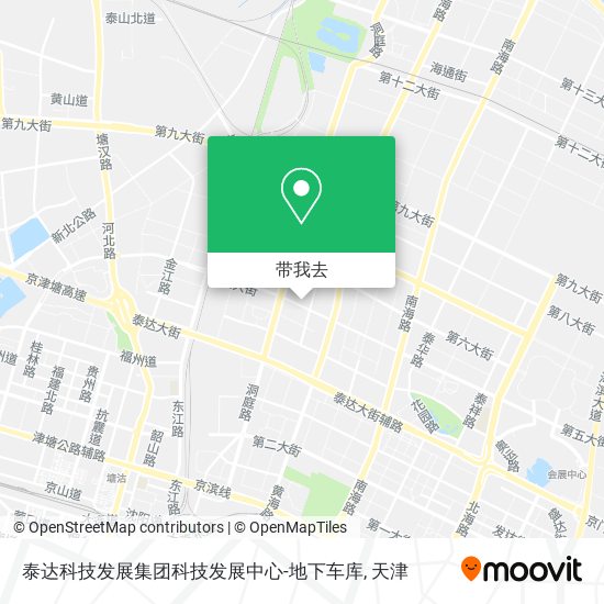 泰达科技发展集团科技发展中心-地下车库地图