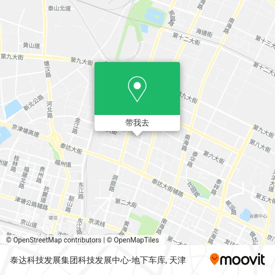 泰达科技发展集团科技发展中心-地下车库地图