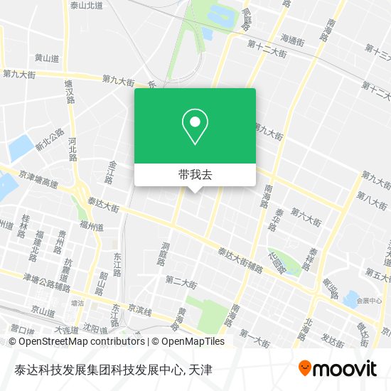 泰达科技发展集团科技发展中心地图