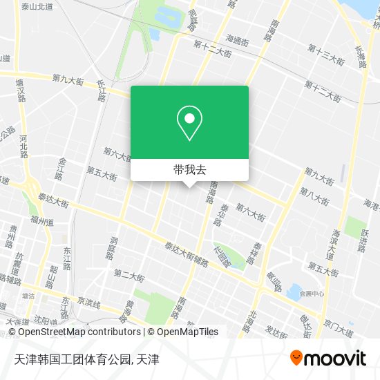 天津韩国工团体育公园地图