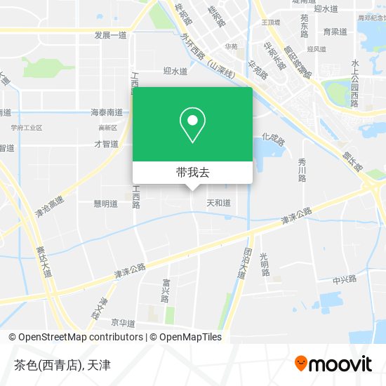 茶色(西青店)地图