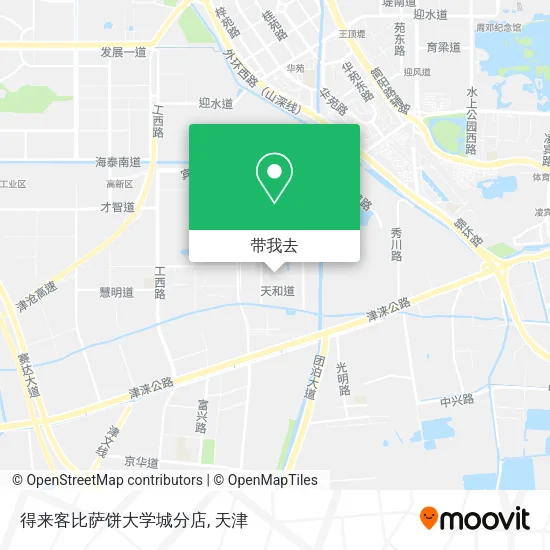 得来客比萨饼大学城分店地图
