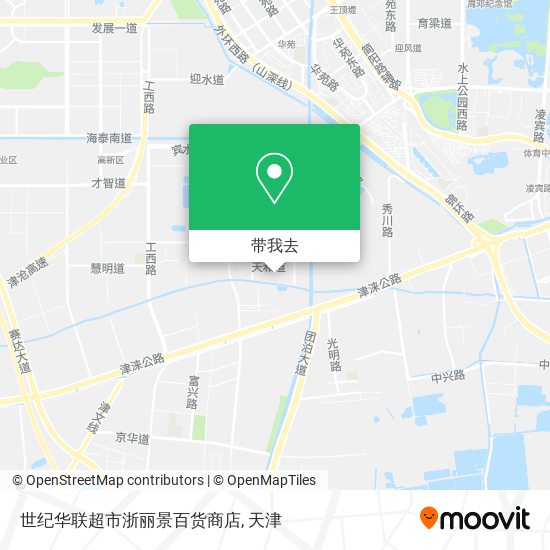 世纪华联超市浙丽景百货商店地图