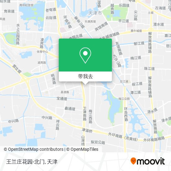 王兰庄花园-北门地图