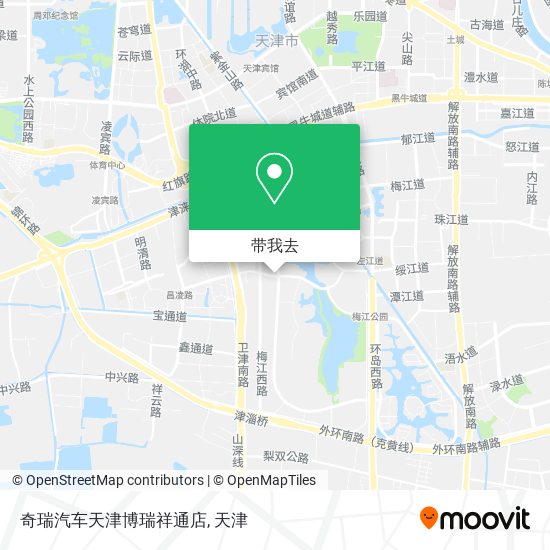 奇瑞汽车天津博瑞祥通店地图