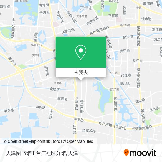 天津图书馆王兰庄社区分馆地图
