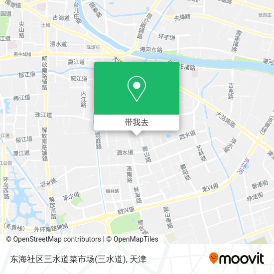 东海社区三水道菜市场地图