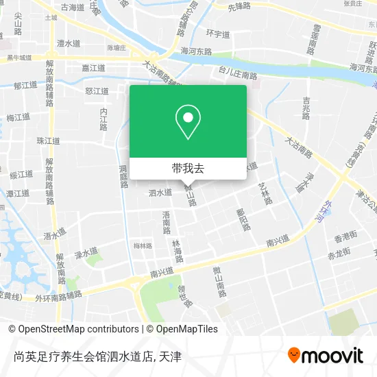 尚英足疗养生会馆泗水道店地图