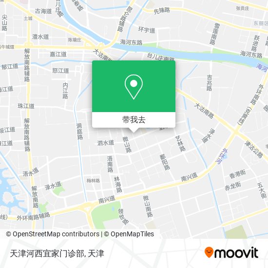天津河西宜家门诊部地图