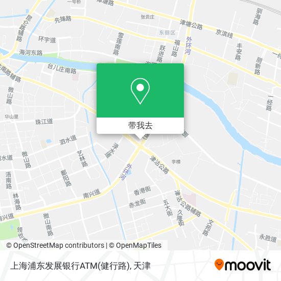 上海浦东发展银行ATM(健行路)地图