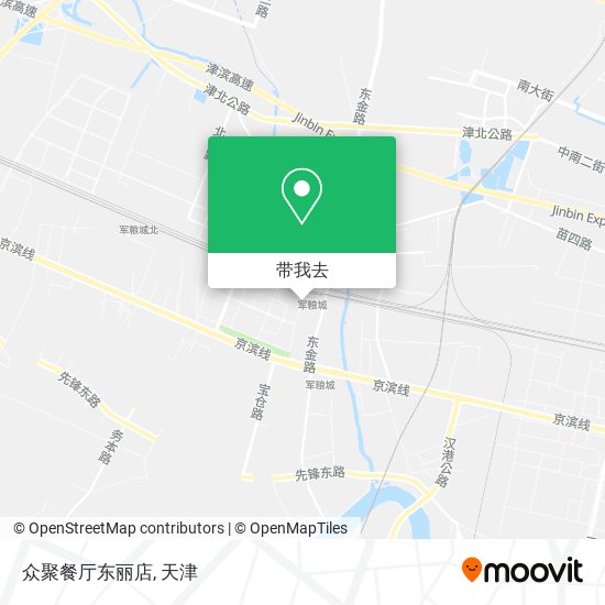 众聚餐厅东丽店地图