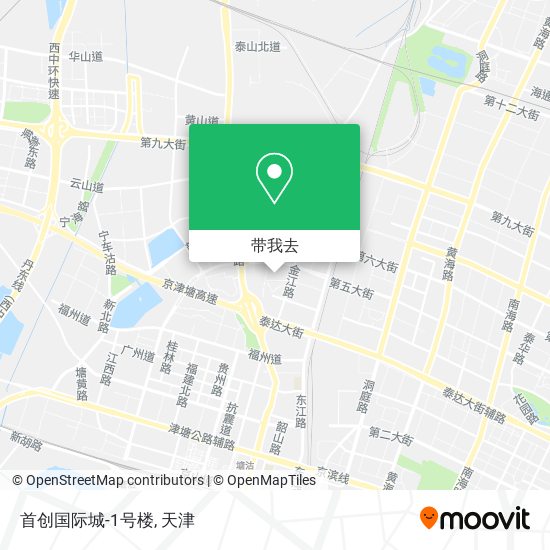 首创国际城-1号楼地图