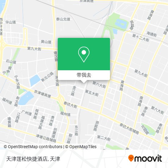 天津莲松快捷酒店地图