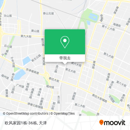欧风家园1栋-36栋地图