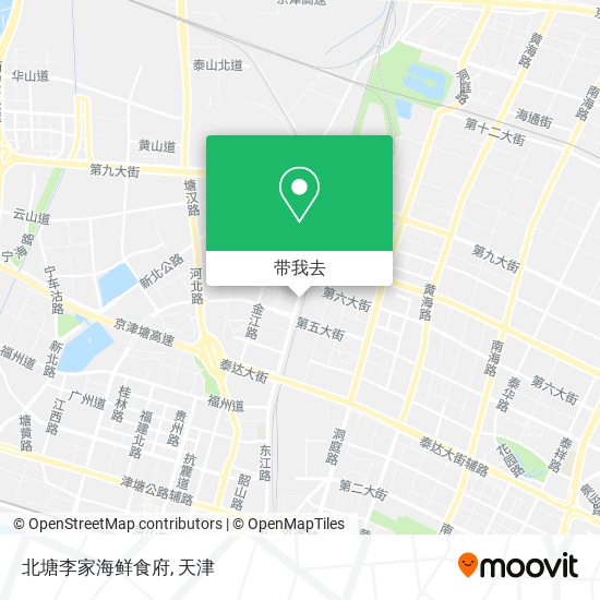 北塘李家海鲜食府地图