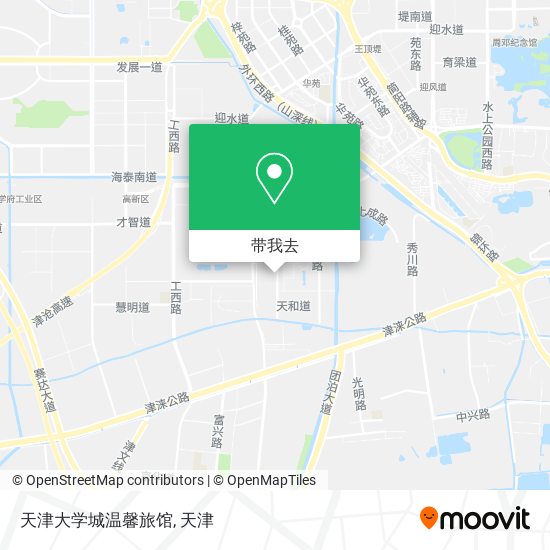 天津大学城温馨旅馆地图