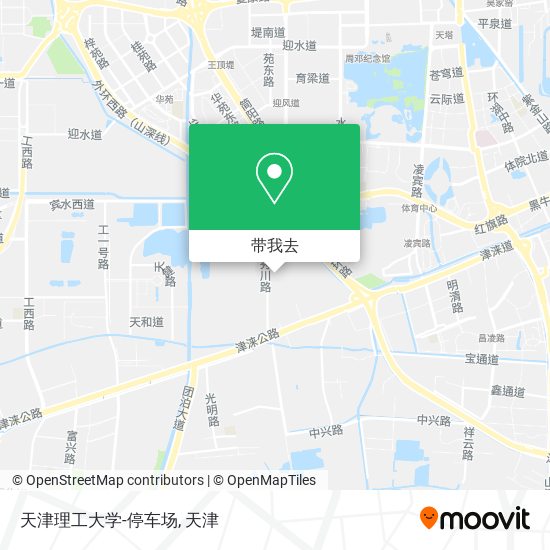 天津理工大学-停车场地图