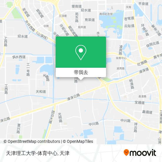 天津理工大学-体育中心地图