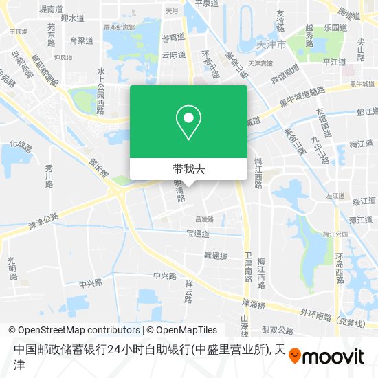 中国邮政储蓄银行24小时自助银行(中盛里营业所)地图