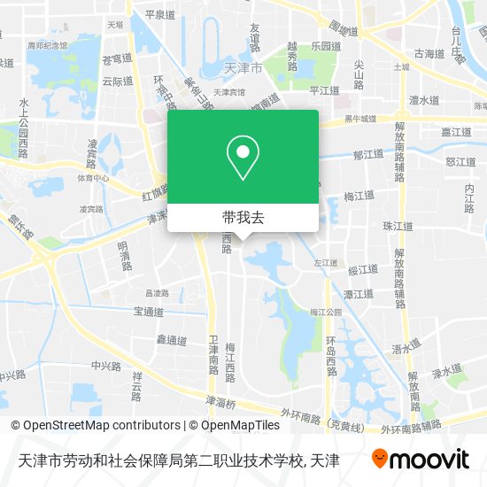 天津市劳动和社会保障局第二职业技术学校地图