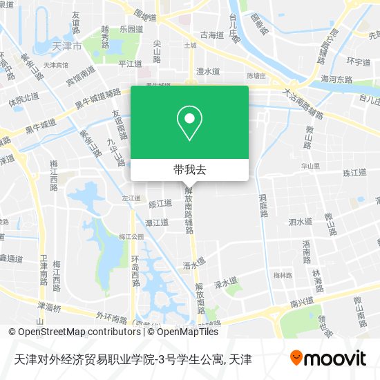 天津对外经济贸易职业学院-3号学生公寓地图