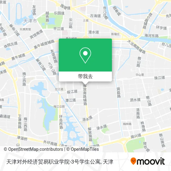 天津对外经济贸易职业学院-3号学生公寓地图