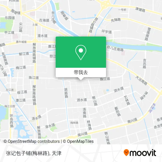张记包子铺(梅林路)地图