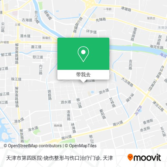 天津市第四医院-烧伤整形与伤口治疗门诊地图