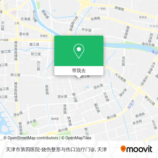天津市第四医院-烧伤整形与伤口治疗门诊地图