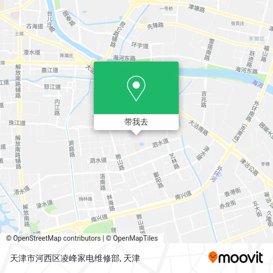天津市河西区凌峰家电维修部地图