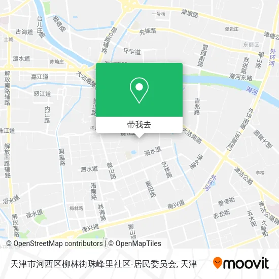 天津市河西区柳林街珠峰里社区-居民委员会地图