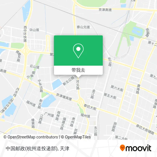 中国邮政(杭州道投递部)地图