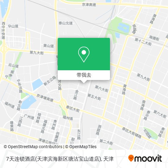 7天连锁酒店(天津滨海新区塘沽宝山道店)地图