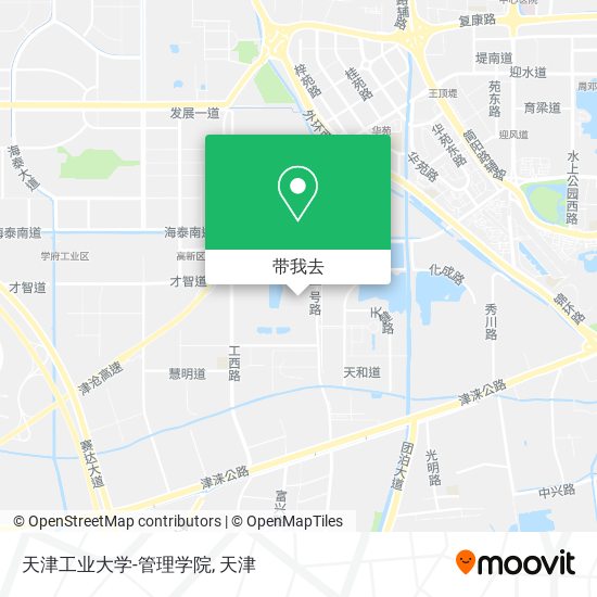 天津工业大学-管理学院地图