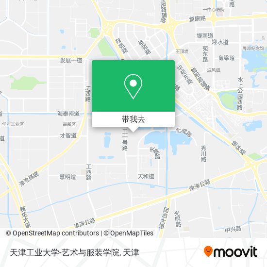 天津工业大学-艺术与服装学院地图