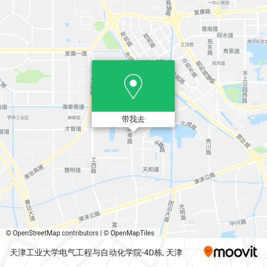 天津工业大学电气工程与自动化学院-4D栋地图